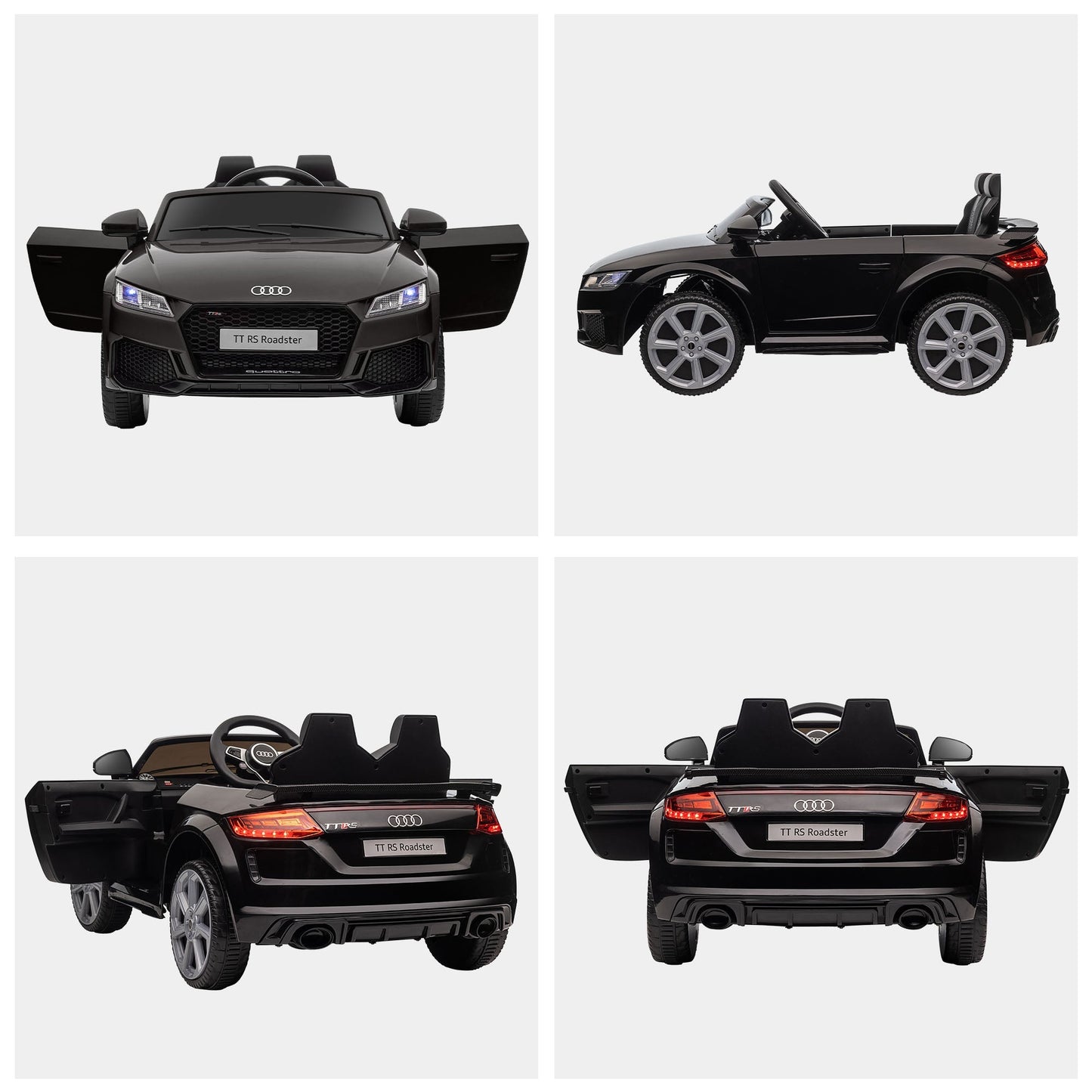 Officially Licensed Kids Ride-On Car 6V Battery Powered Vehicle Perfect Gift For Kids with Remote Control, Suspension Wheel, Adjustable Speed, Black Electric Toy Cars   at Gallery Canada