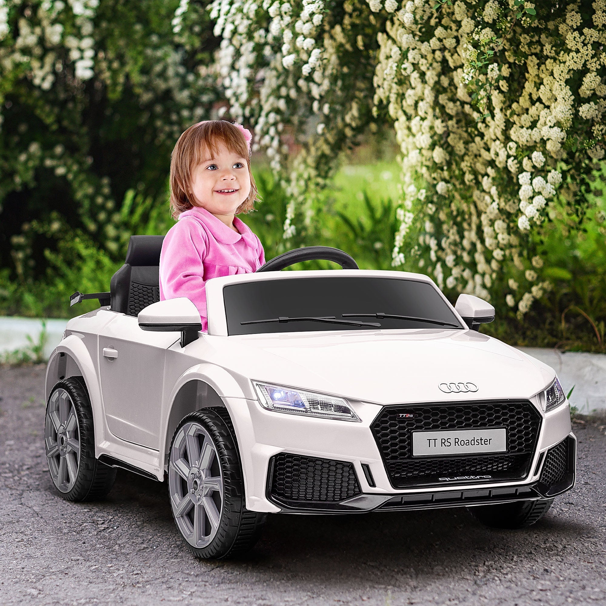 Officially Licensed Kids Ride-On Car 6V Battery Powered Vehicle Perfect Gift For Kids with Remote Control, Suspension Wheel, Adjustable Speed, White Electric Toy Cars   at Gallery Canada