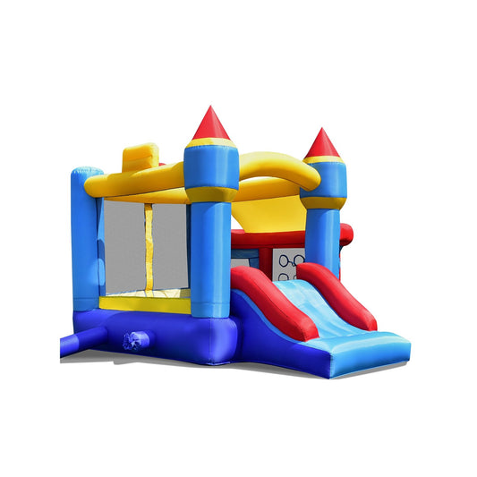 Castle Slide Inflatable Bounce House with Ball Pit and Basketball Hoop, Multicolor Bounce House   at Gallery Canada