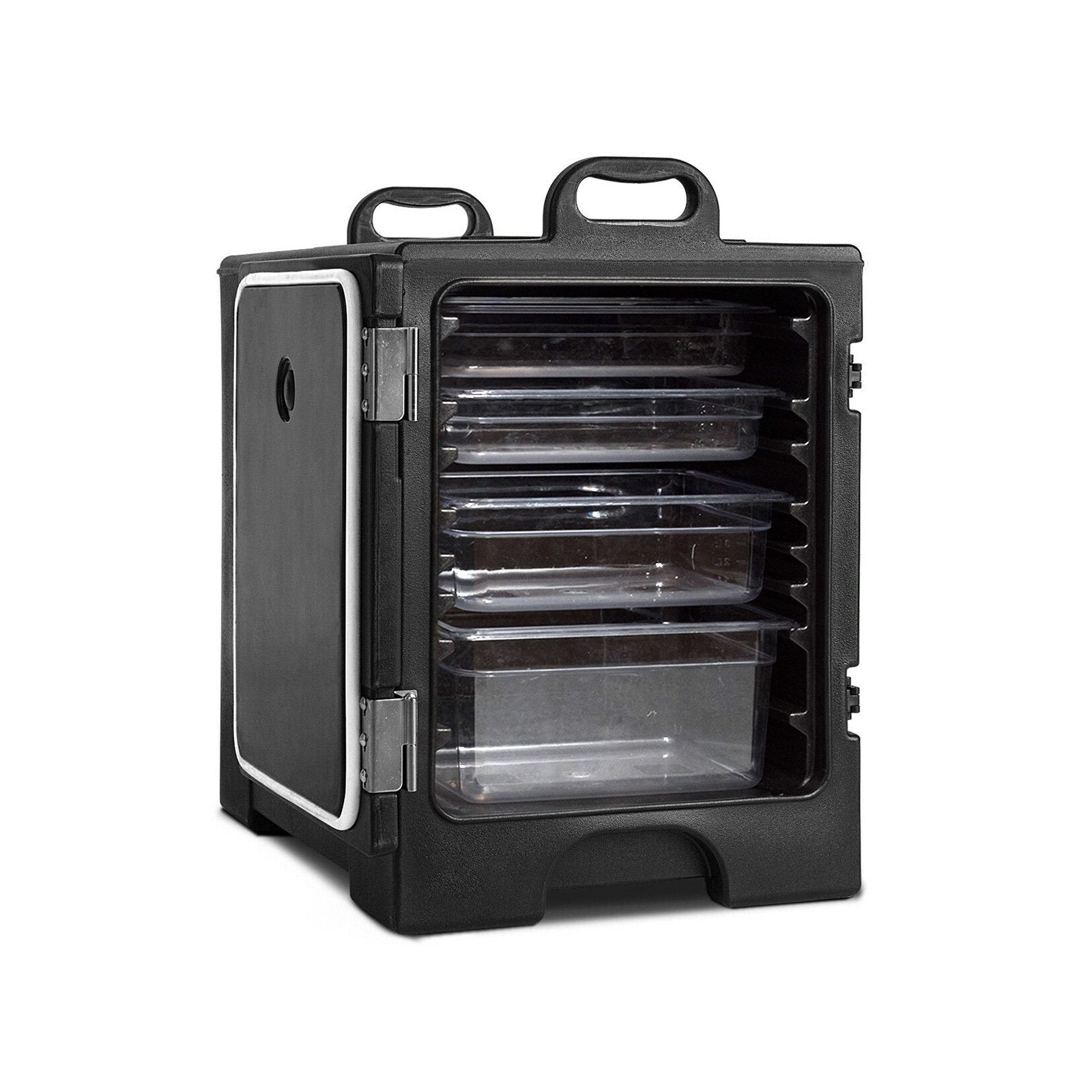 81 Quart Capacity End-loading Insulated Food Pan Carrier, Black Food Warmers & Burners   at Gallery Canada