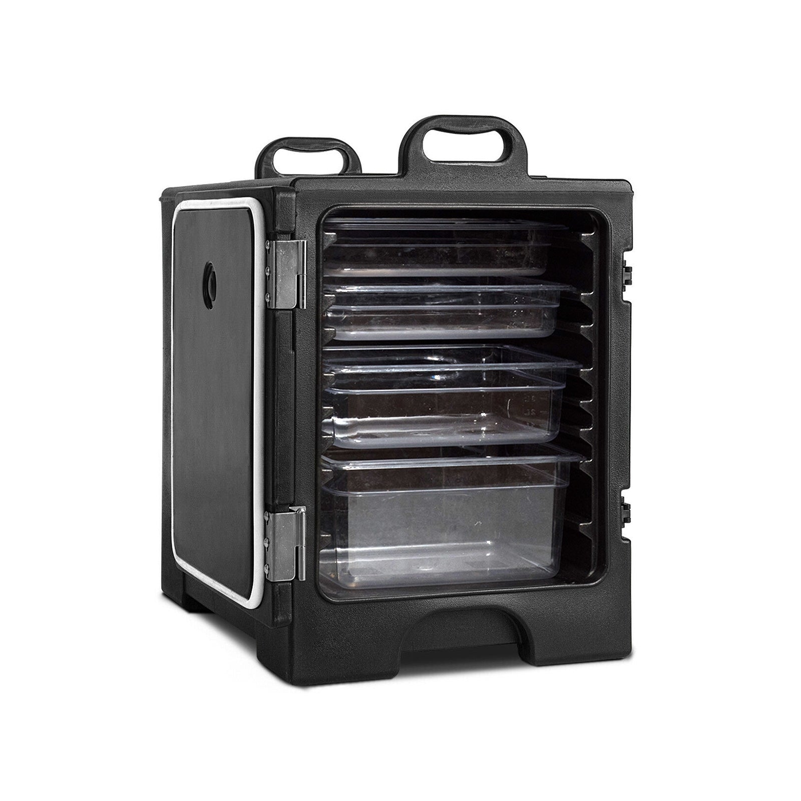 81 Quart Capacity End-loading Insulated Food Pan Carrier, Black Food Warmers & Burners at Gallery Canada