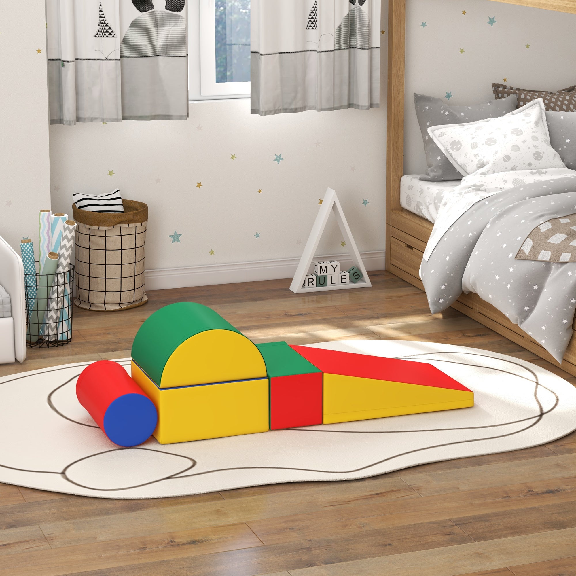 5 Piece Climb and Crawl Activity Playset Soft Safe Foam for Toddler Learning Toy Baby Gym & Playmats at Gallery Canada