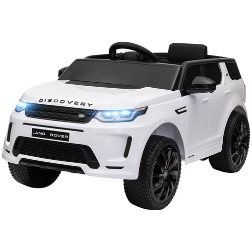 Land Rover Discovery Sport Licensed 12V Ride on Car w/ Remote, Soft Start, LED Lights, Music Horn, White