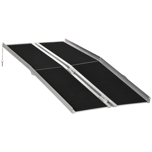 6ft Wheelchair Ramp Scooter Mobility Non-Skid Layering Portable Foldable Aluminium