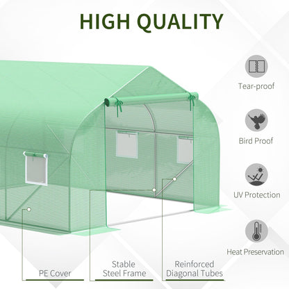 Outdoor Greenhouse Walk-In Greenhouse Portable Greenhouse Canada Garden Plant Flower Seed Greenhouse W/ Premium Steel Frame Walk In Greenhouses   at Gallery Canada