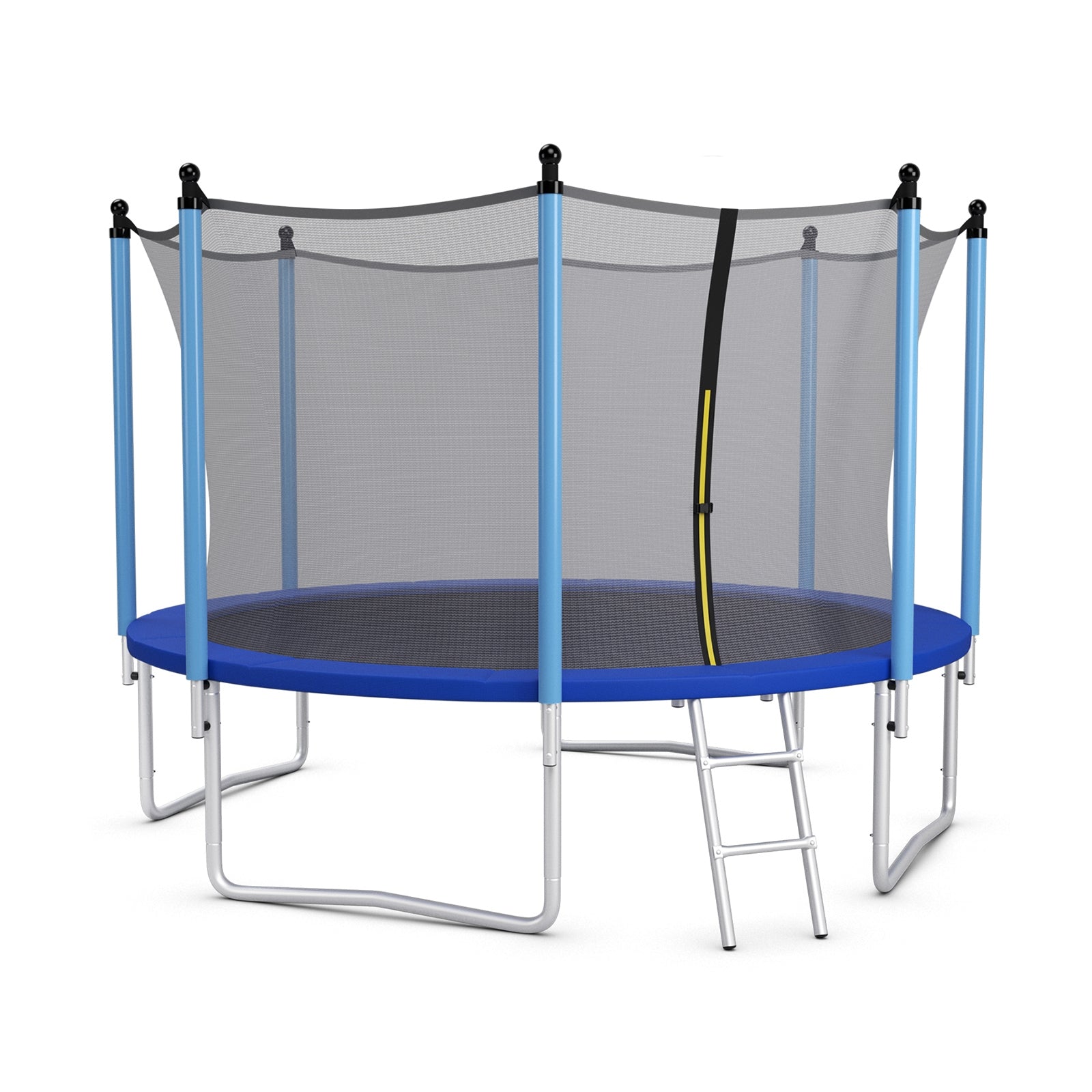 Outdoor Trampoline with Safety Closure Net-12 ft, Blue Trampolines Blue  at Gallery Canada