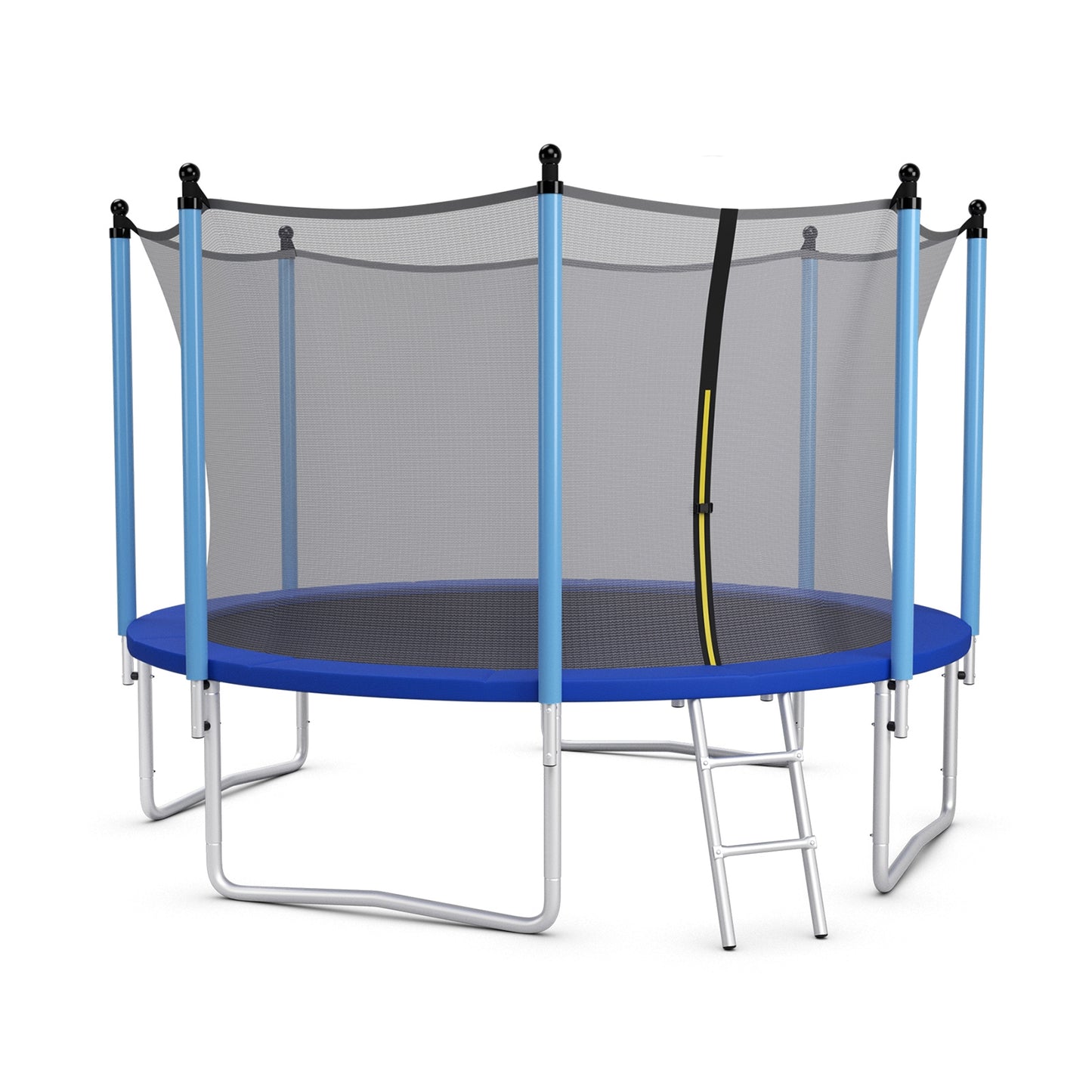 Outdoor Trampoline with Safety Closure Net-12 ft, Blue Trampolines Blue  at Gallery Canada