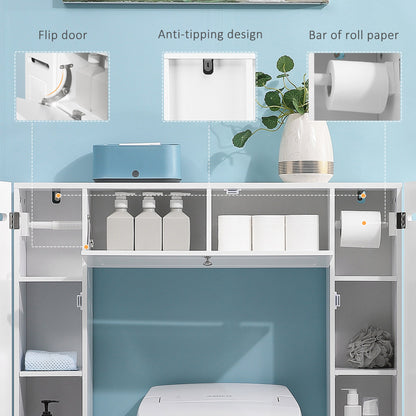 Over the Toilet Bathroom Storage Cabinet, Space Saver, Storage Organizer with adjustable shelf, White Over The Toilet Storage   at Gallery Canada