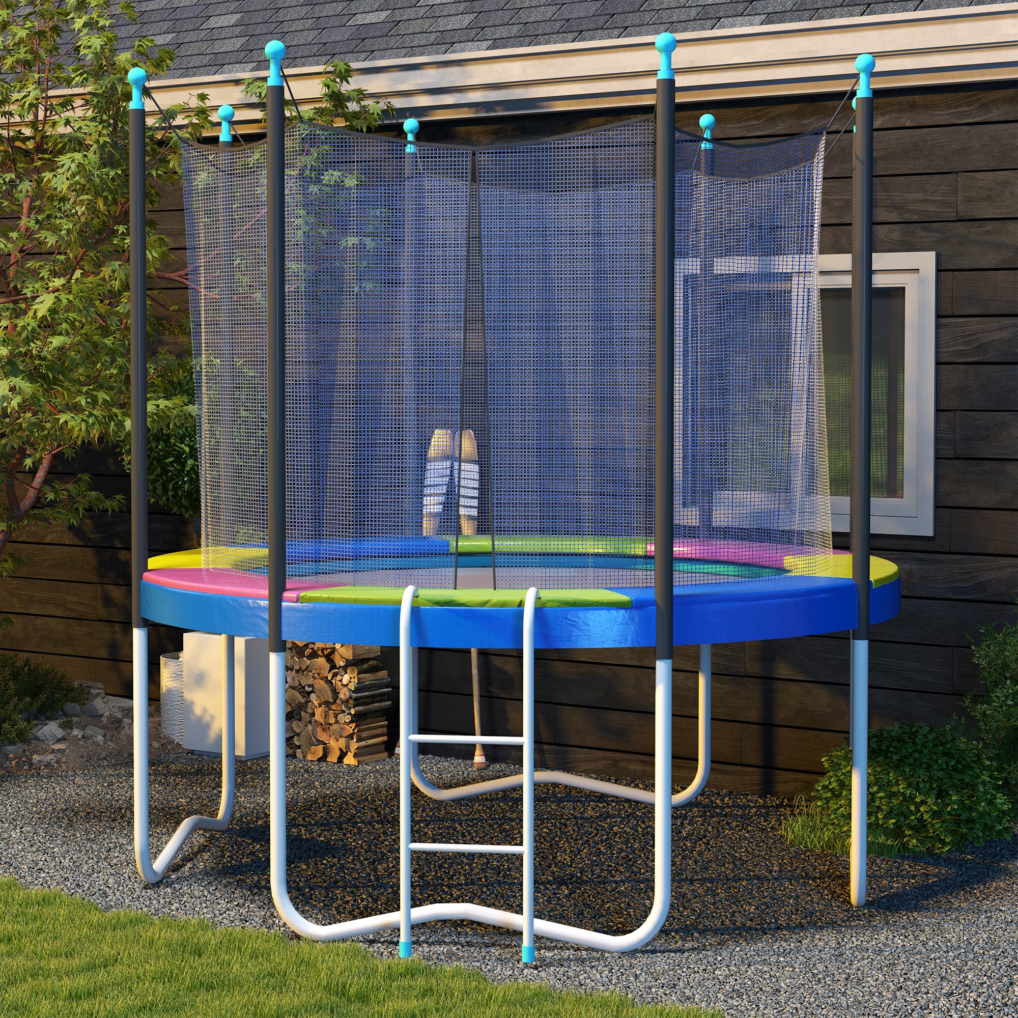 8FT Trampoline Spring Cover, Trampoline Pad Replacement, Waterproof and Tear-Resistant, All-Weather Trampoline Accessories, Multi-Colored Trampolines at Gallery Canada