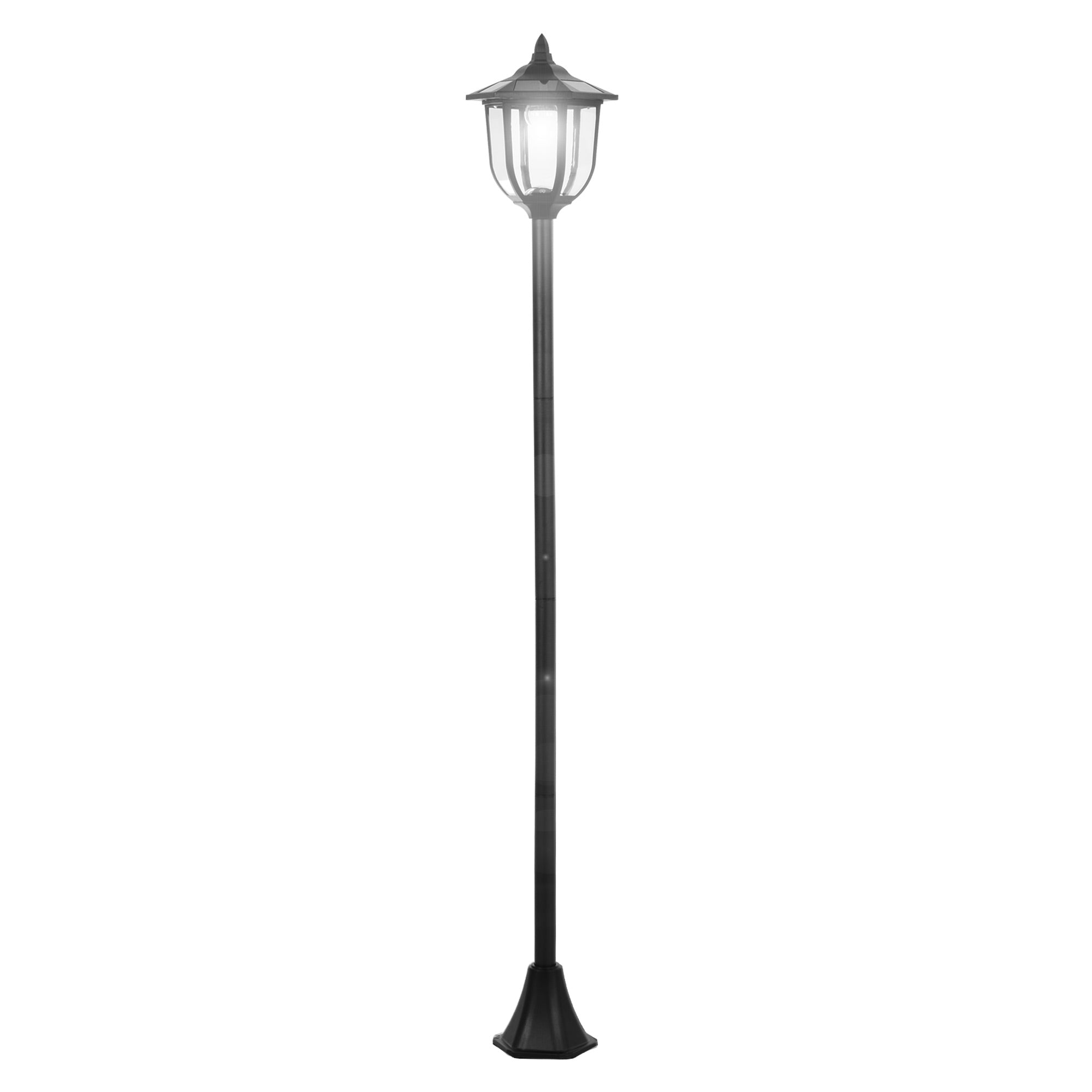 Solar Torch Lights Outdoor Garden Lighting 6 LED Water-Resist Auto On/Off 6 Hours Solar Post Lamps Black at Gallery Canada