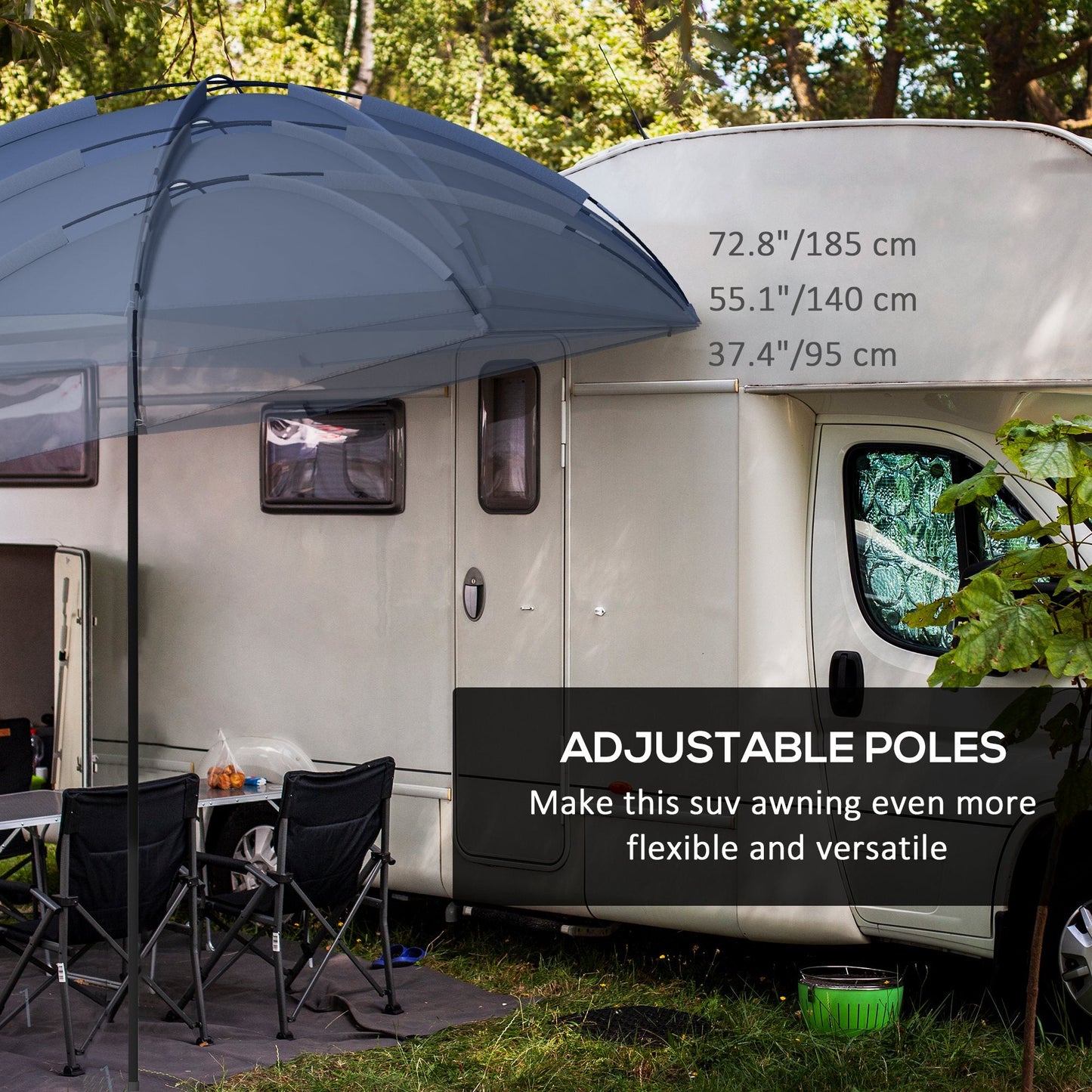 SUV Awning Tailgate Tent, Portable Rooftop Car Awning, for Truck, RV, Van, Trailer and Overlanding Camping Camping Tents   at Gallery Canada