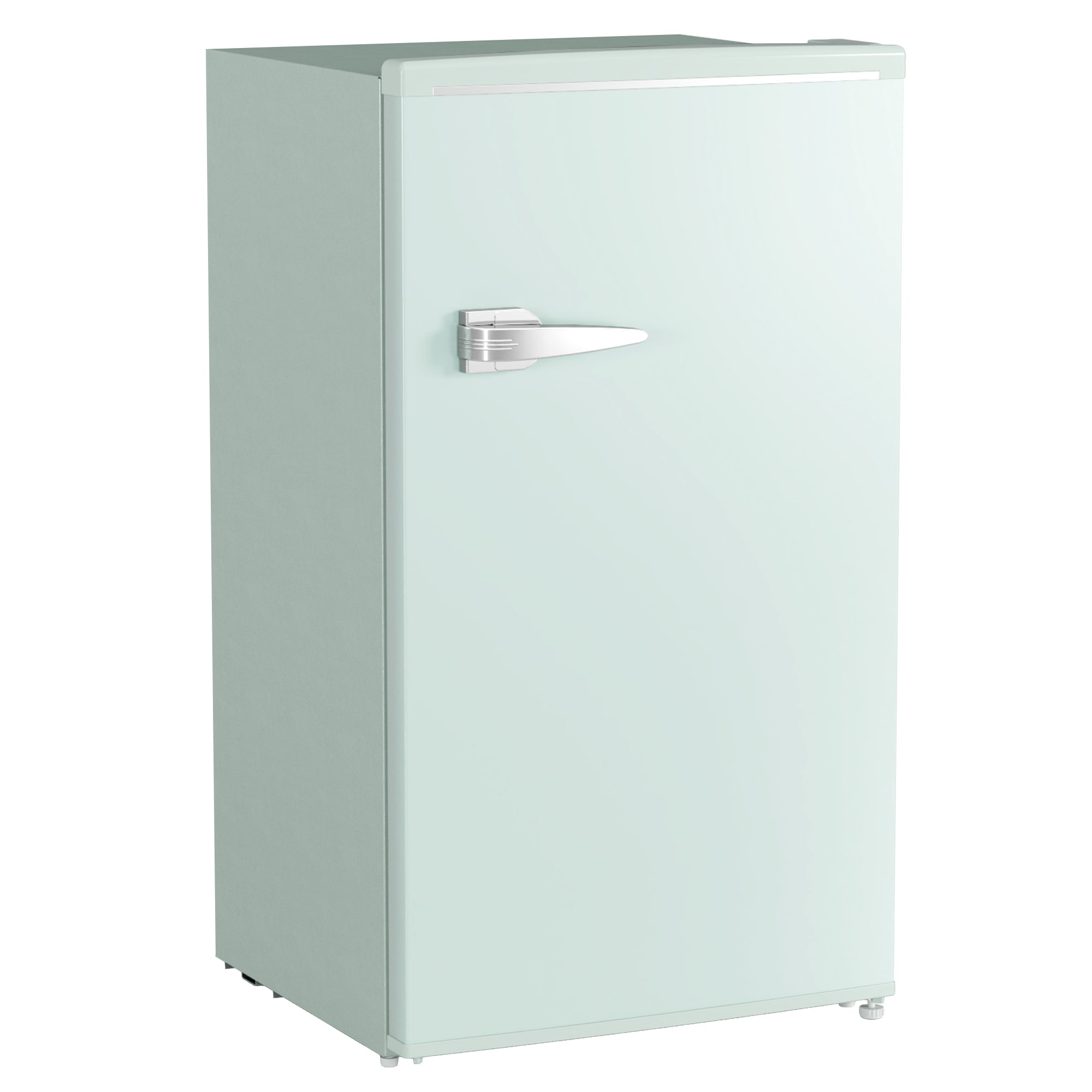 Retro Mini Fridge, 3.1 Cu. Ft Single Door Compact Refrigerator with Adjustable Thermostat, 2 Glass Shelves, Green Small Kitchen Appliances at Gallery Canada