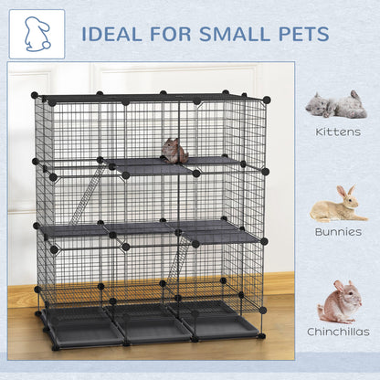 Rabbit Cage DIY Pet Playpen Small Animal Cage for Hedgehog Bunny Guinea Pig Chinchilla Ferret Kitten with Mallet Connectors and Cable Ties Houses & Habitats   at Gallery Canada