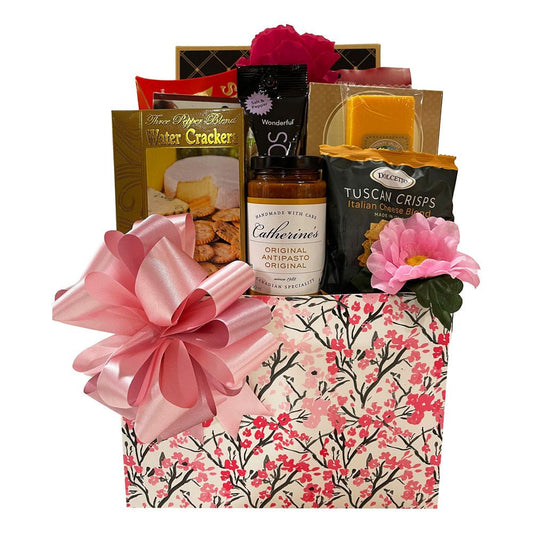 Pink Blossoms Gift Box Women's Gift Basket   at Gallery Canada
