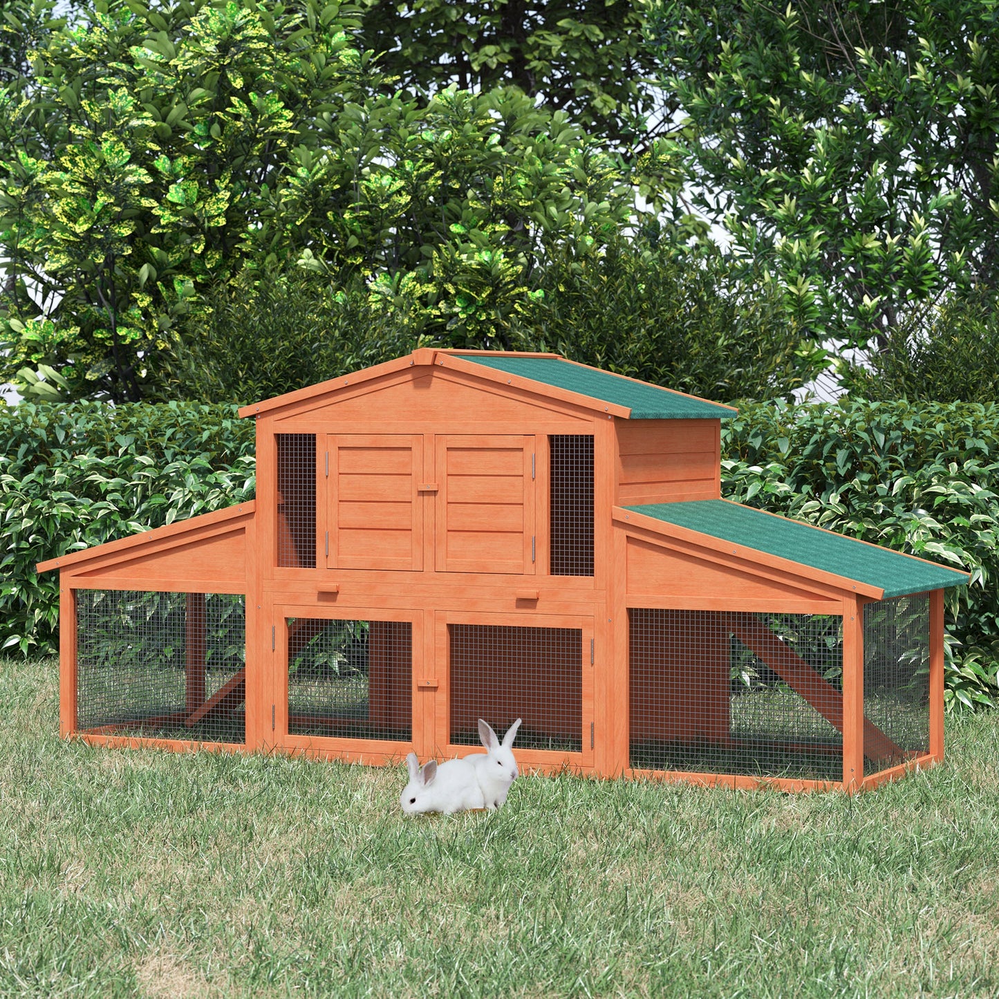 Deluxe Large Rabbit Hutch Small Animal House Portable Large Outdoor with Run Box Rabbit Hutch   at Gallery Canada