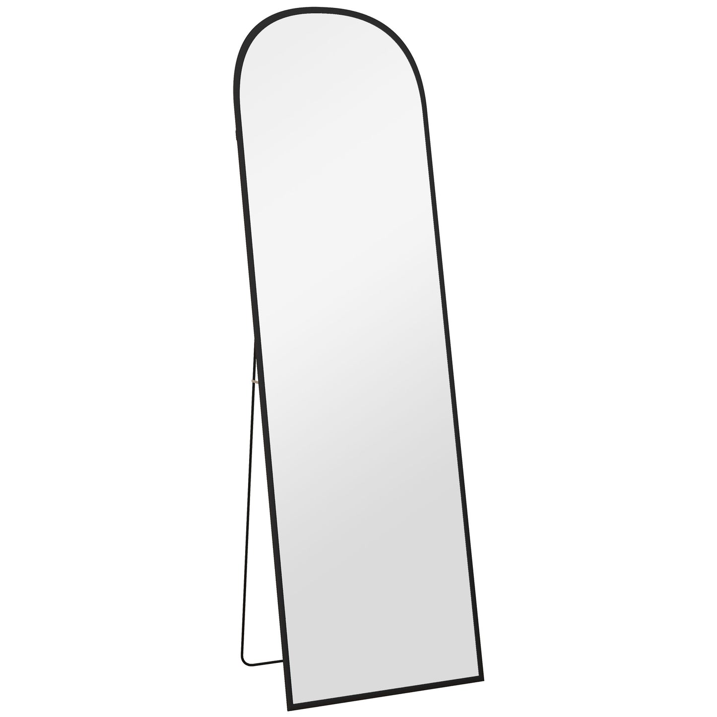 Arched Standing Mirror, 64" x 20" Full Length Mirror, Free Standing or Wall Mounted for Living Room, Bedroom, Black Full Length Mirrors   at Gallery Canada