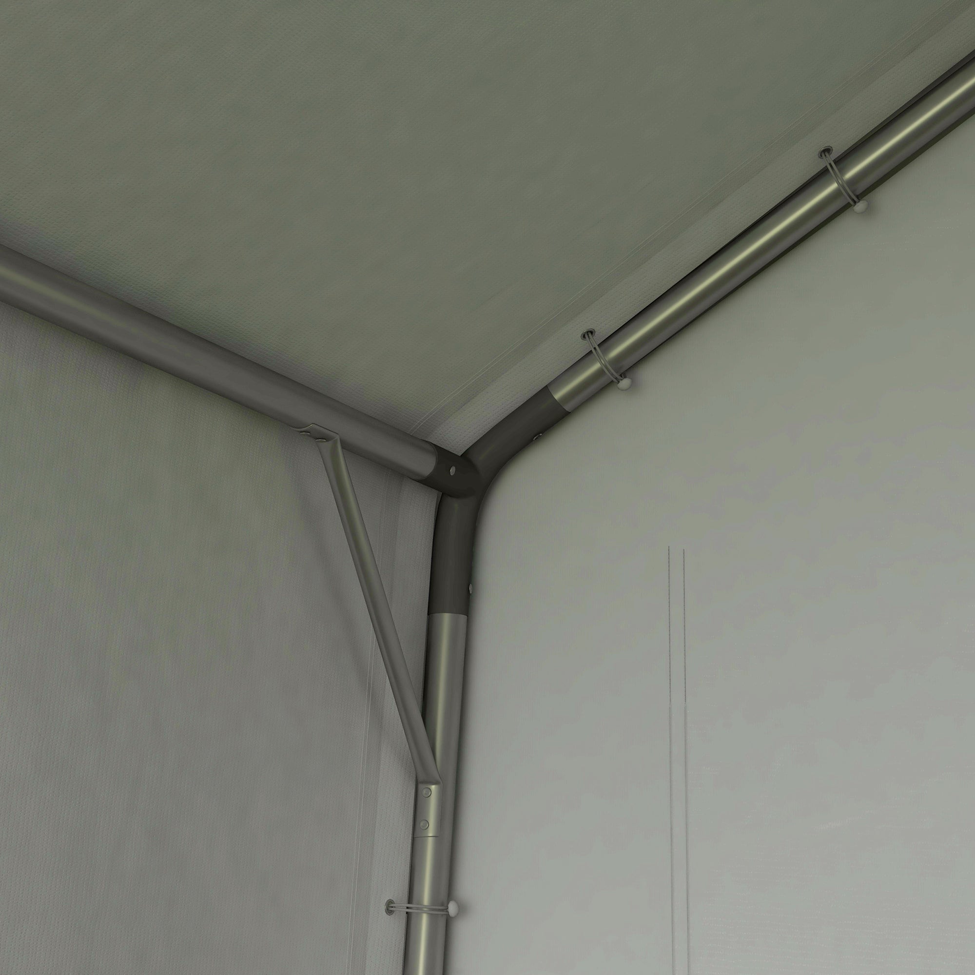 7' x 12' Outdoor Storage Shed Portable Garage with Roll-up Door for Motorcycle, Bike, Garden Tools, Dark Grey Car Shelters at Gallery Canada