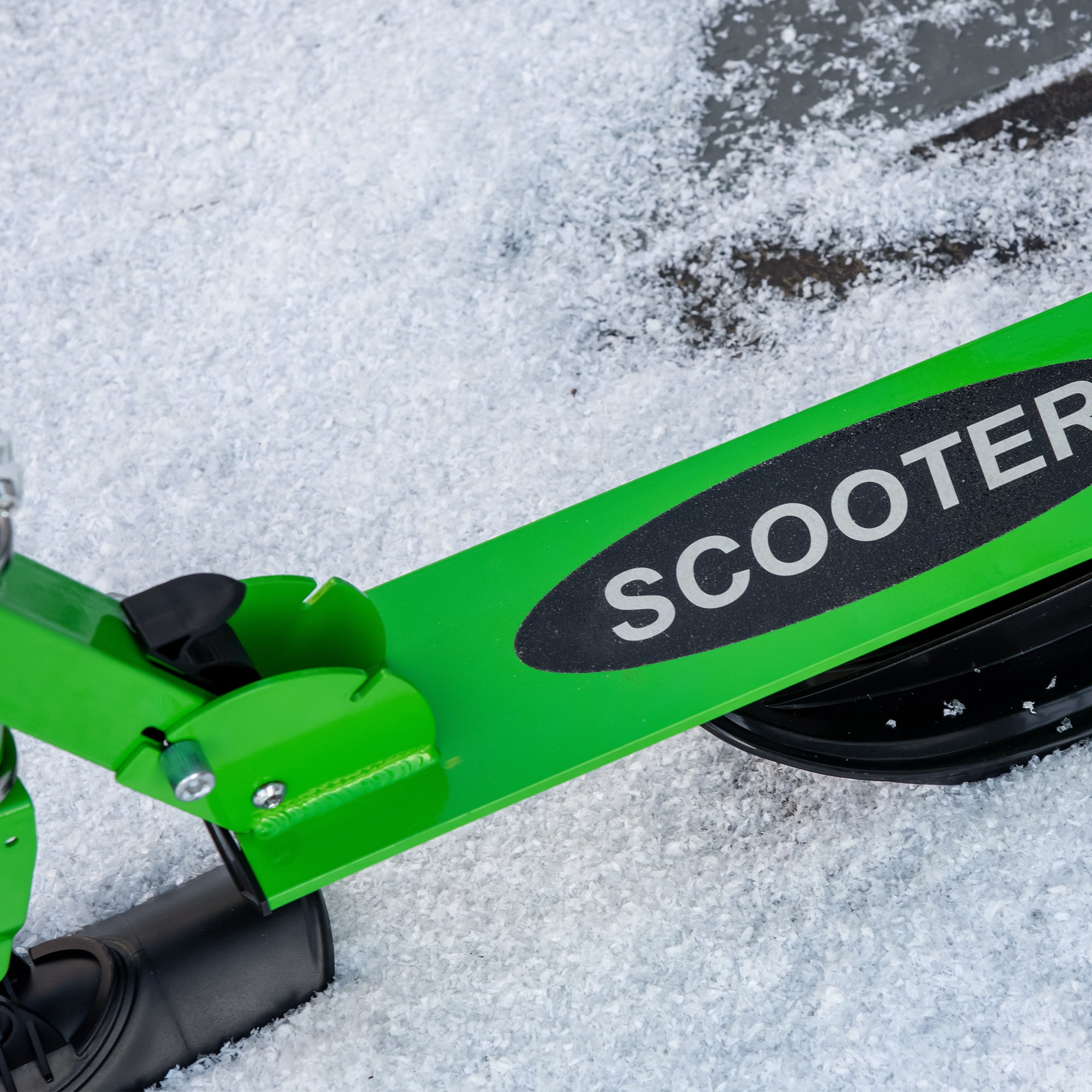 Snow Scooter, 2 in 1 Design Adjustable Height Scooter Snow Sled for Kids Aged Over 7 Years Old, Kids Sled Ski Scooter with Wheels Blades, Green Snow Scooters at Gallery Canada