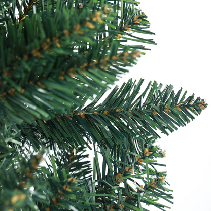 7ft Tall Pencil Artificial Christmas Tree with 687 Branch Tips with Steel Base, Green Pencil Christmas Trees   at Gallery Canada