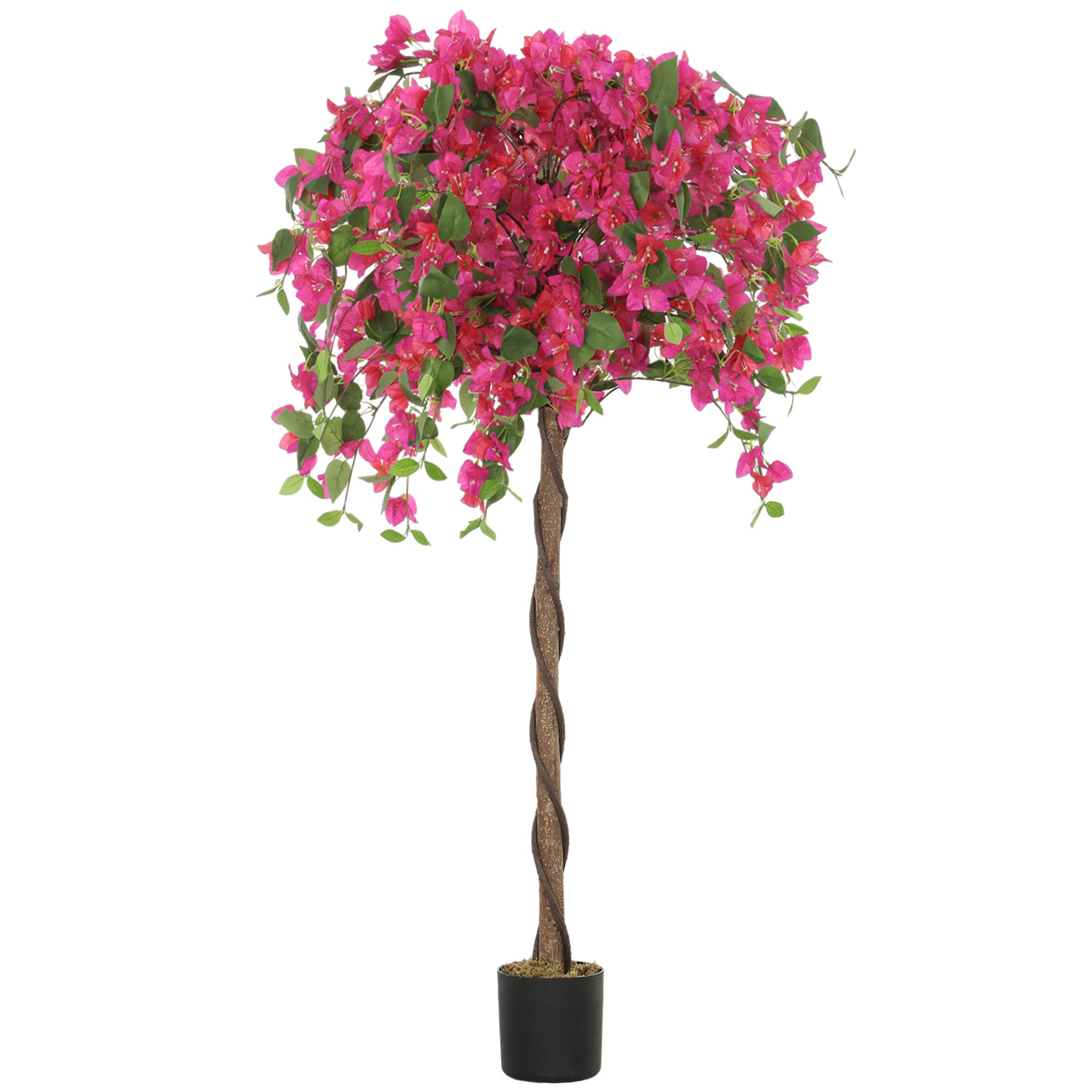 Decorative Artificial Plant, Murraya Flowers in Pot, Fake Plant for Home Indoor Decor, 59 inch, Purple and Red Artificial Trees at Gallery Canada