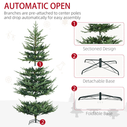 7.5ft Artificial Christmas Tree with Metal Base, Xmas Tree Artificial Christmas Trees   at Gallery Canada