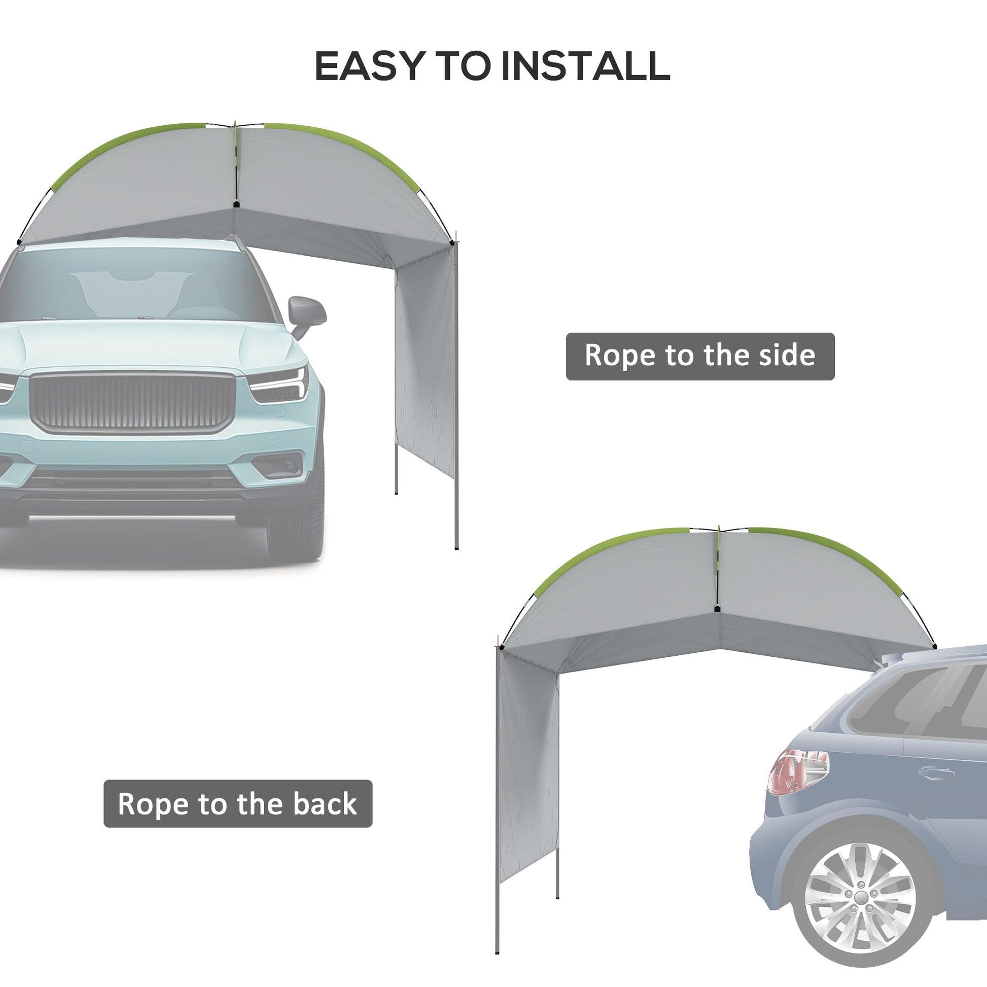 SUV Awning Tailgate Tent, Portable Car Awning with Side Wall, for Truck, RV, Van, Trailer and Overlanding Camping Camping Tents   at Gallery Canada