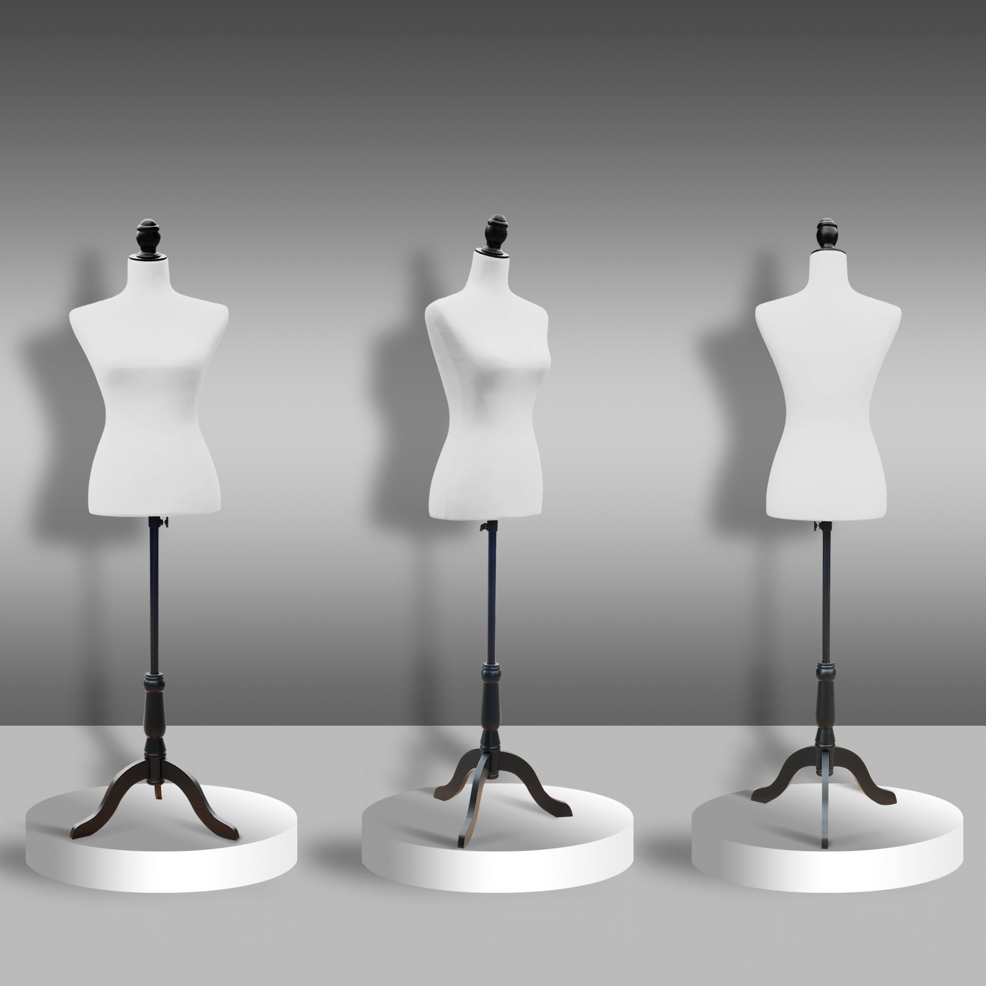 Female Mannequin Dress Form Torso Dressmaker Stand Display (White) Dress Form & Mannequins at Gallery Canada
