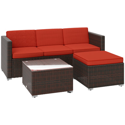 Patio Furniture w/ Soft Cushions, Corner Sofa Sets, Red Patio Furniture Sets at Gallery Canada