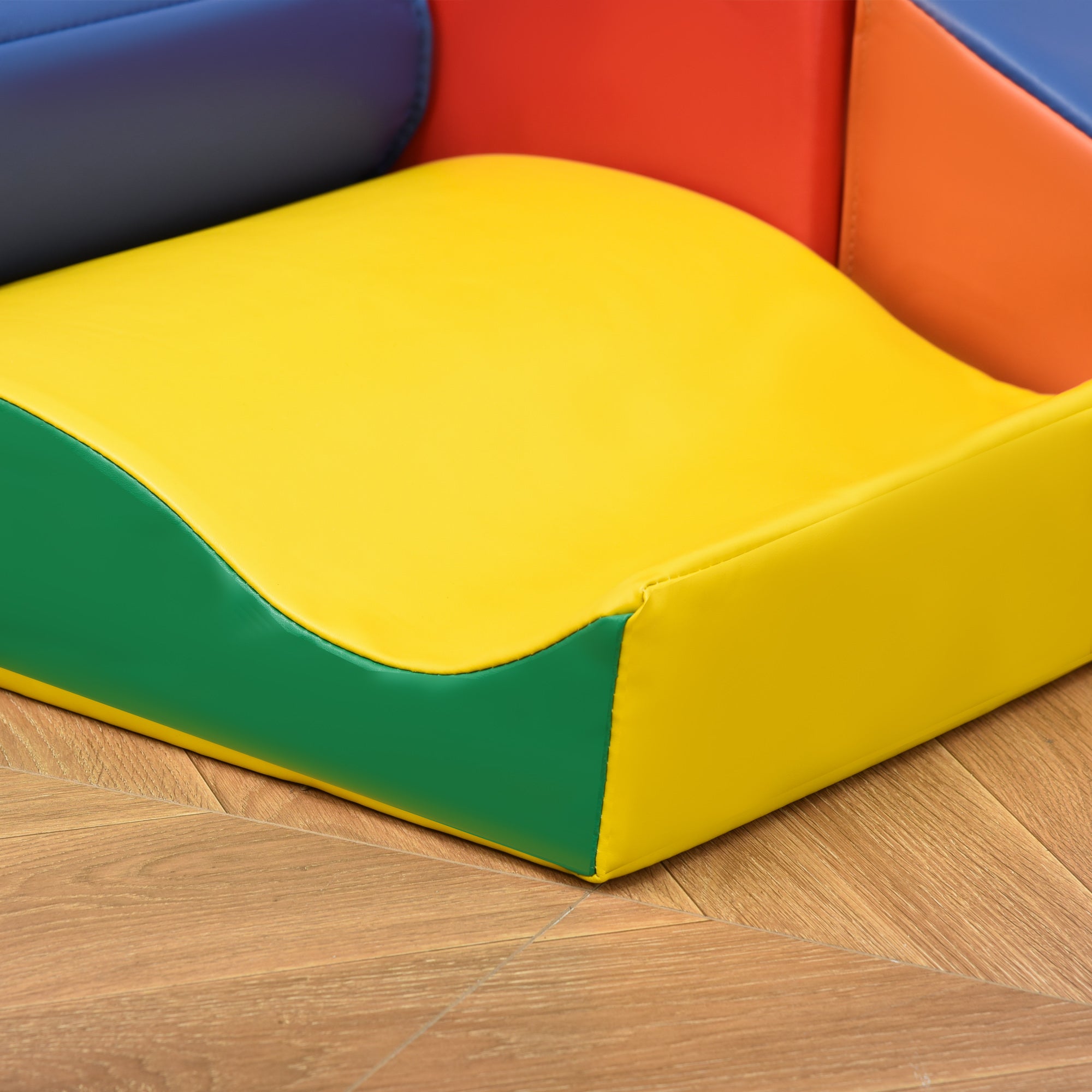 7 Pieces Soft Play Foam Climbing Blocks, Indoor Modular Kids Play Toys for Climbing, Crawling, Sliding, Multicolour Baby Gym & Playmats at Gallery Canada