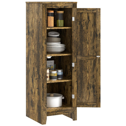 Industrial Kitchen Pantry Storage Cabinet with Adjustable Shelf Small Storage Cabinet with Door and Shelves Rustic Brown Kitchen Pantry Cabinets   at Gallery Canada