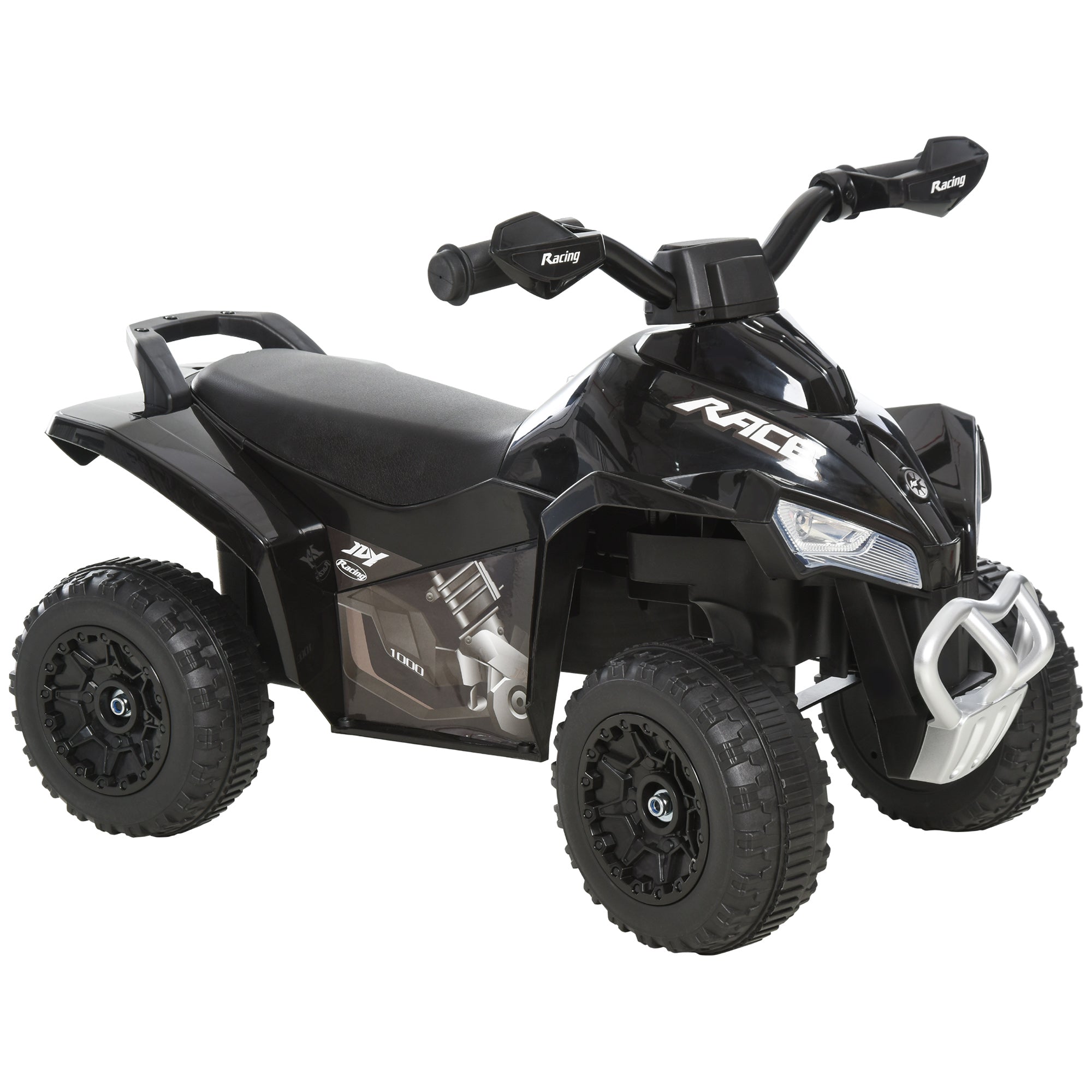 No Power 4 Wheels Ride on Toy for Kids, Foot To Floor Slider Toddler Ride-on Car with Music, Lightening, for 18-36 Months Black Push Cars for Toddlers at Gallery Canada
