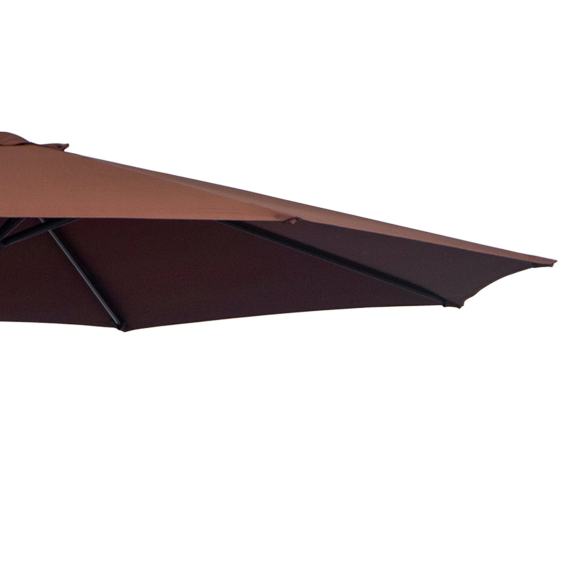 Φ10' Deluxe Patio Umbrella Outdoor Market Parasol Banana Hanging Offset Sunshade Crank Cross Base Coffee Cantilever Umbrellas   at Gallery Canada