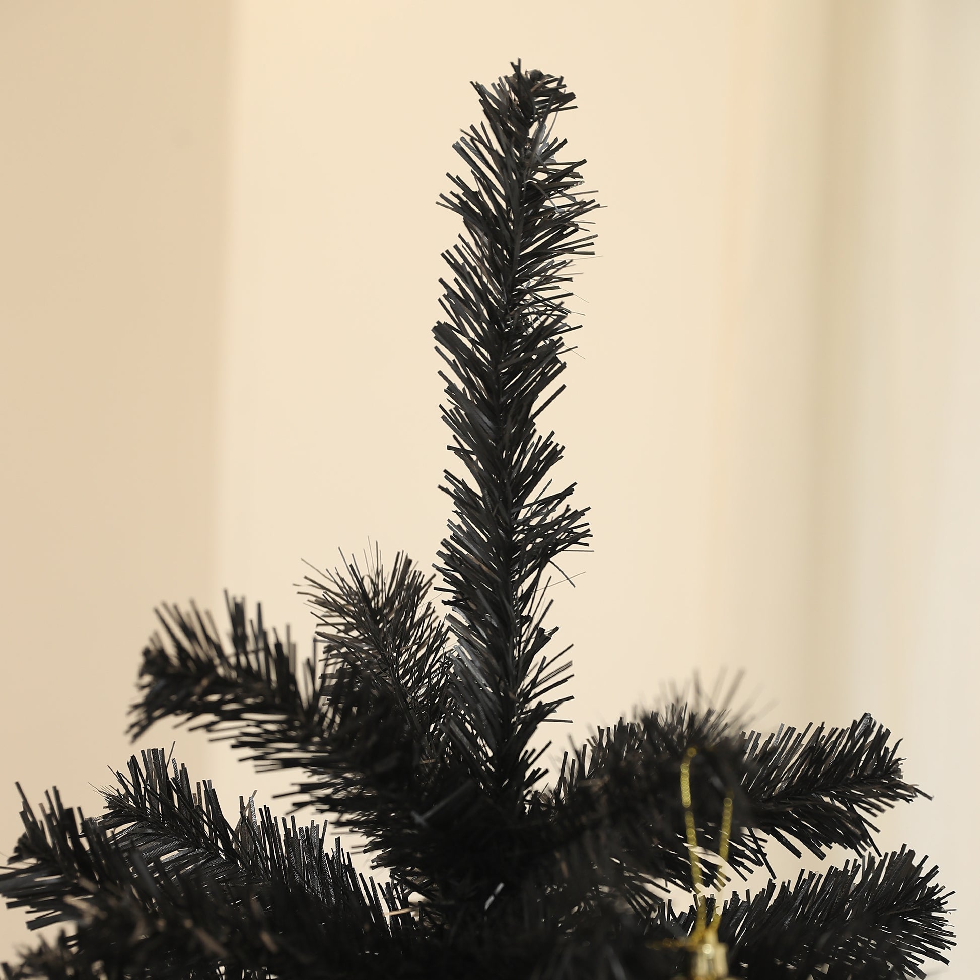 6ft Artificial Christmas Trees with Auto Open and Steel Base, Black Artificial Christmas Trees   at Gallery Canada