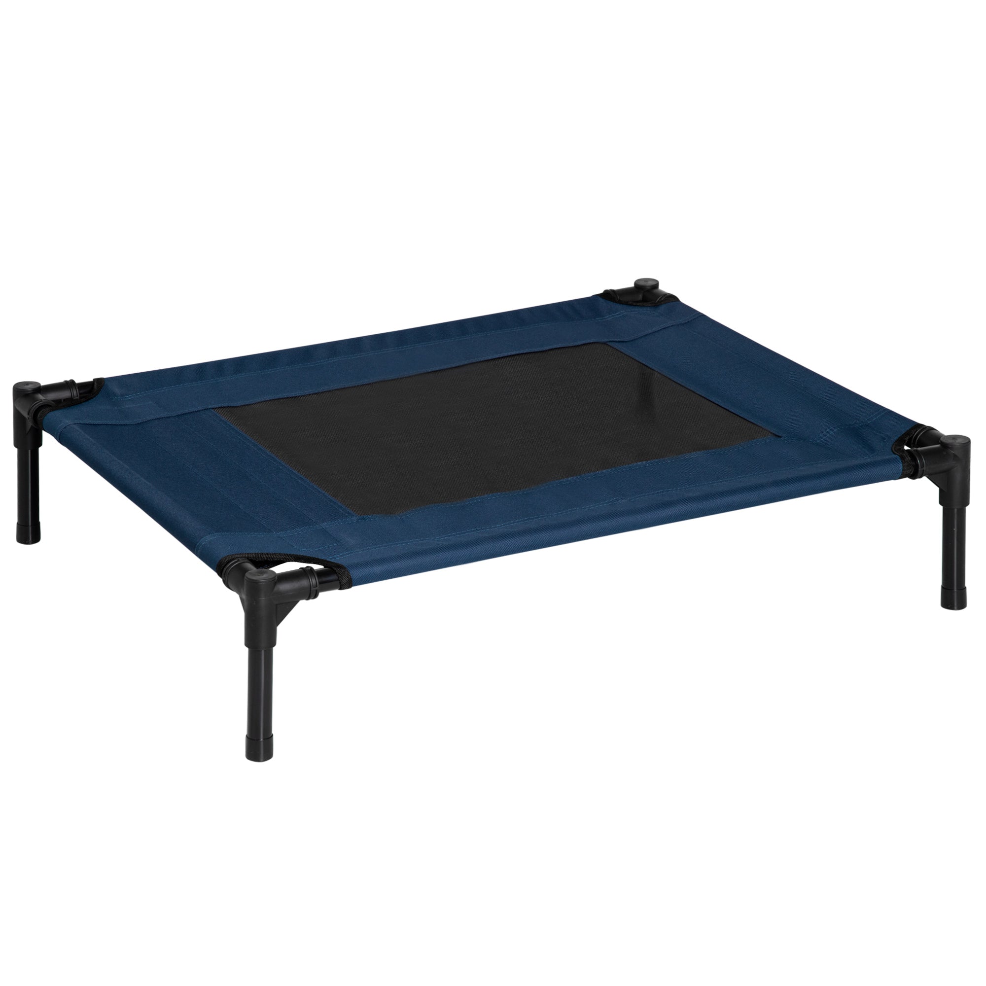 Elevated Pet Bed Dog Cat Cot Cozy Beds Camping Comfortable, Blue and Black Elevated Dog Beds Blue and Black  at Gallery Canada