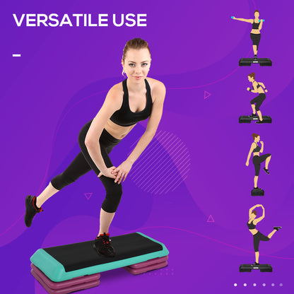 3.9"/5.9"/7.9" Aerobic Stepper Exercise with Non-Slip Top for Home, Office, Indoor, Outdoor, Multicolour Aerobic Equipment   at Gallery Canada