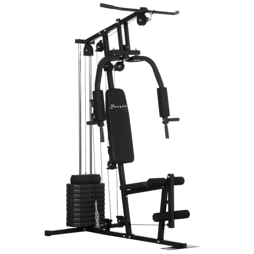 Home Gym Machine, Multifunction Gym Equipment with 99lbs Weight Stack for Back, Chest, Arm, Legs, and Full Body Workout