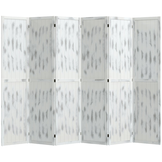 Screen Divider Room Divider Screen with Foldable Design for Indoor Bedroom Office 5.5' Rustic White Room Dividers at Gallery Canada