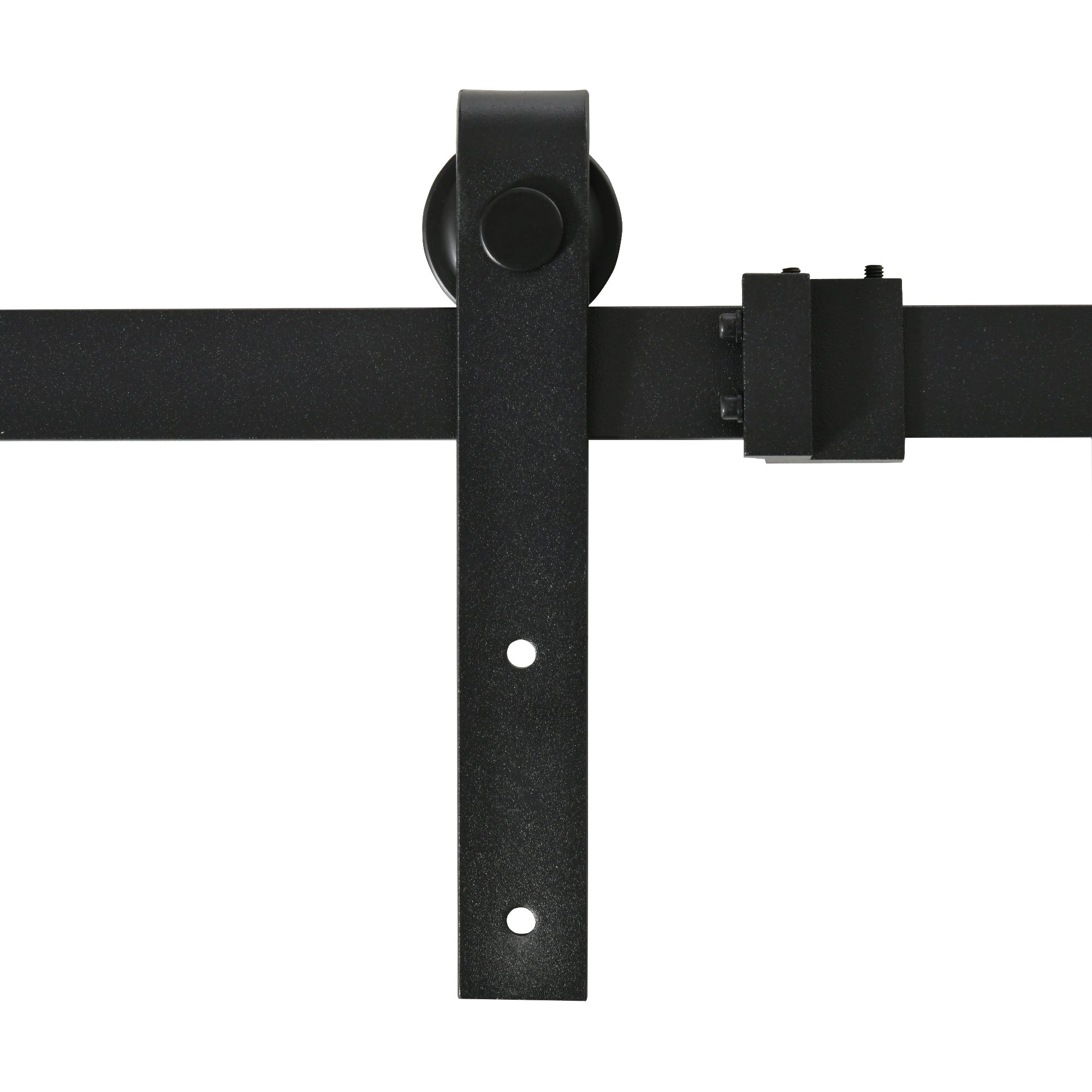 Mini Sliding Barn Door Hardware Kit for Double Doors, TV Stands, Cabinet Barn Door Hardware Kit, Fit 17.7