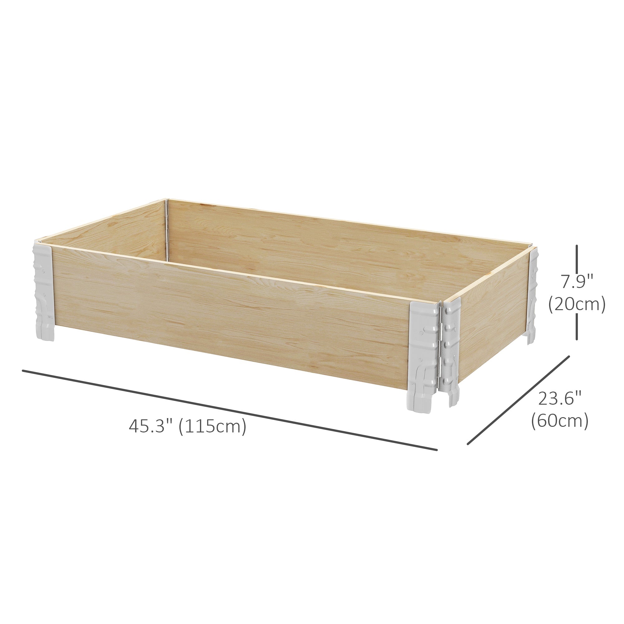 Raised Garden Bed, Foldable Wooden Planters for Outdoor Vegetables, Flowers, Herbs, Plants, Easy Assembly Wooden Planter Boxes   at Gallery Canada