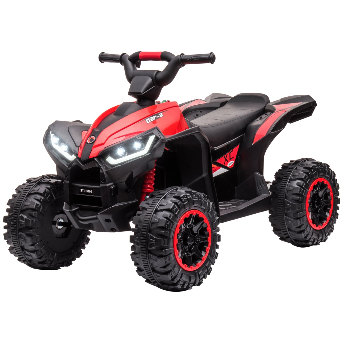 Kids 4 Wheeler Quad with Music, MP3, Headlights, High & Low Speed, Kids ATV for 3-5 Years Old Boys & Girl, Red Electric Toy Cars   at Gallery Canada