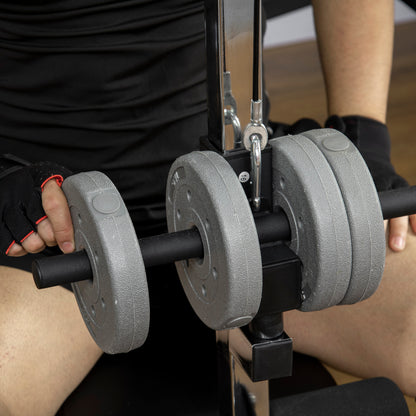 Adjustable Weight Bench with Pulley System for Home Gym Full Body Workout Weight Benches   at Gallery Canada