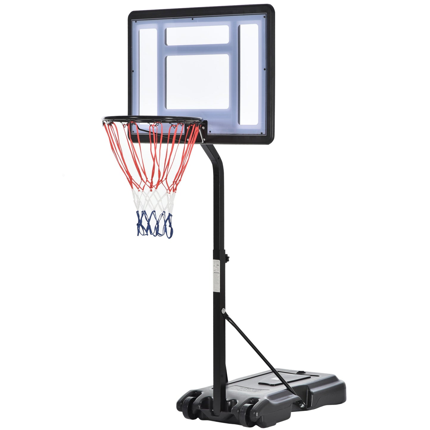 Portable Basketball Hoop System Stand Goal Pool Side with Height Adjustable 3FT-4FT, 32'' Backboard Basketball Multi Colour  at Gallery Canada