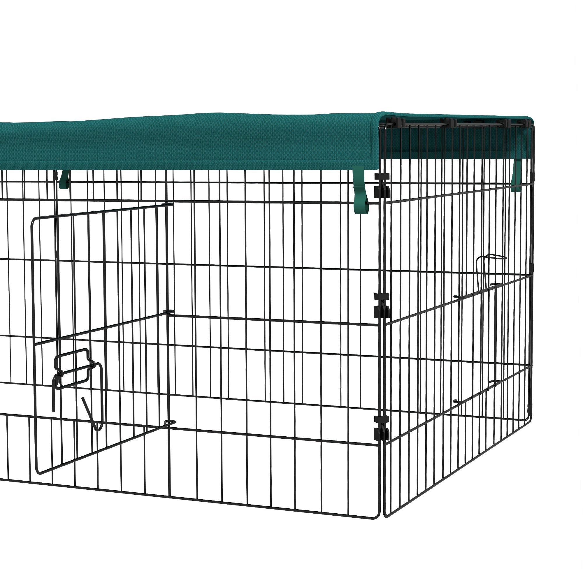 Small Animal Cage with Roof, Indoor/Outdoor Use, for Chicken, Rabbits, Chinchillas, 73