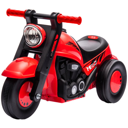 Foot to Floor Toddler Ride on Toy, Sliding Toddler Car with Music and Bubble, for 2-5 Years Old, Red