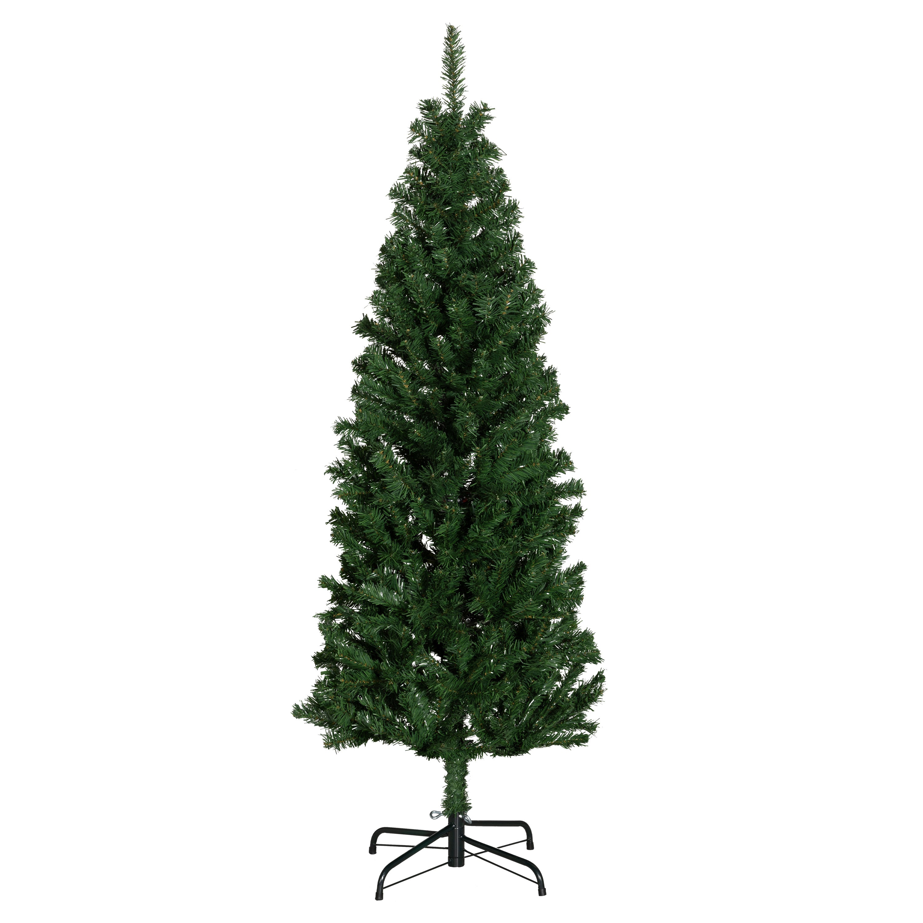 5FT Pencil Christmas Tree, Artificial Christmas Tree with Automatic Open for Home Party, Green Pencil Christmas Trees   at Gallery Canada