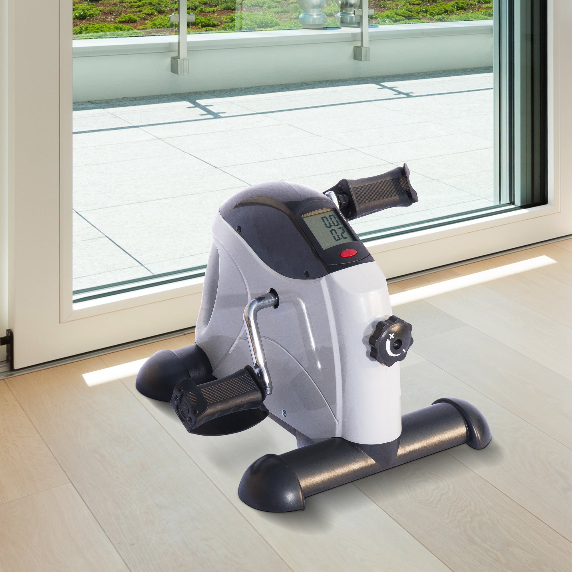 Portable Mini Exercise Bike Desk Pedal Indoor Cycle Fitness Hand Foot Exercise Machine w/ LCD Display Exercise & Stationary Bikes at Gallery Canada