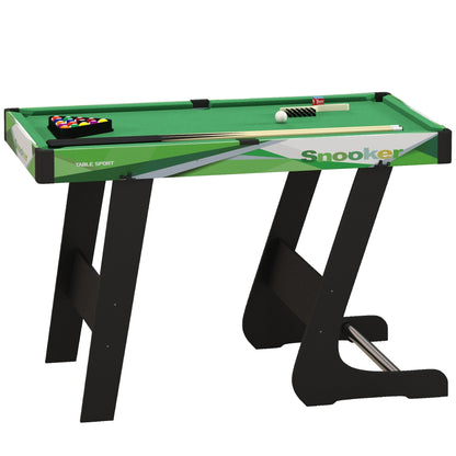 41" Mini Pool Table Set Folding Billiard Table with 2 Cues, 16 Balls, Chalk, Triangle, Brush, Green Game Tables Multi Colour  at Gallery Canada