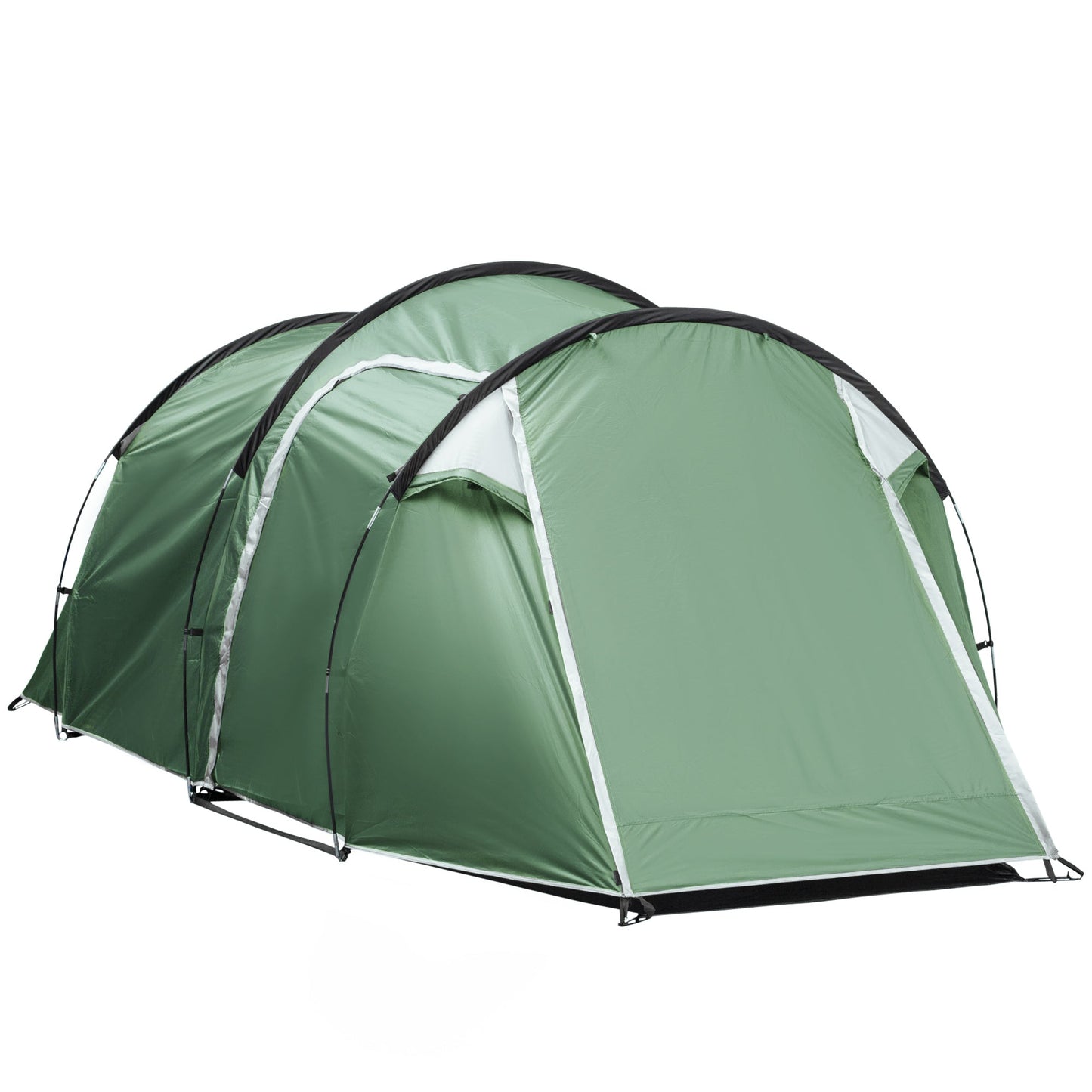 Pop Up Camping Tent with Vestibule Waterproof Tent for 2-3 Person, Dark Green Camping Tents   at Gallery Canada