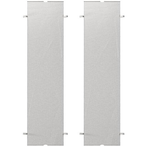 2 Pcs UV Protection Pergola Replacement Canopy, Pergola Shade Cover, Easy to Install, for 10' x 10' Pergola, Light Grey