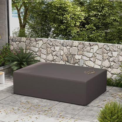 Patio Furniture Cover for Outdoor Sectional Sofa Set Waterproof Windproof Oxford Fabric, 97" x 65" x 26", Dark Grey Patio Furniture Covers   at Gallery Canada